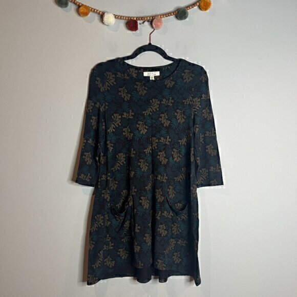 Seasalt Organic Cotton patterned babydoll tunic dress - Picture 1 of 5